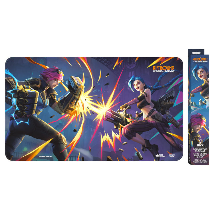 Riftbound League of Legends TCG Vendetta Playmat Vi Versus Jinx MKPBRUPJPY |0|