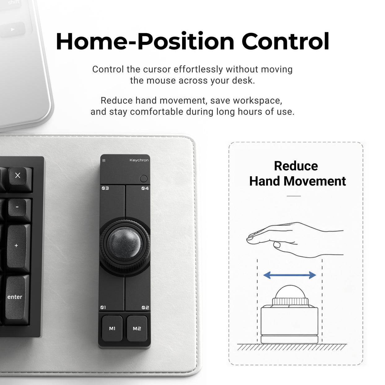 Keychron Nape Pro * Wireless Trackball Mouse MKSII6JT4J |79977|