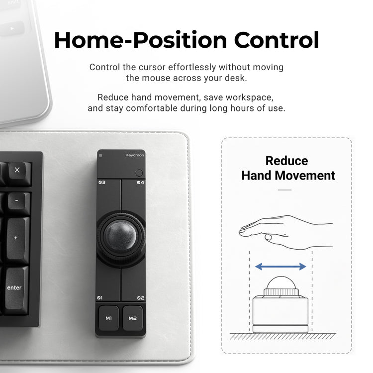 Keychron Nape Pro * Wireless Trackball Mouse MKSII6JT4J |79977|