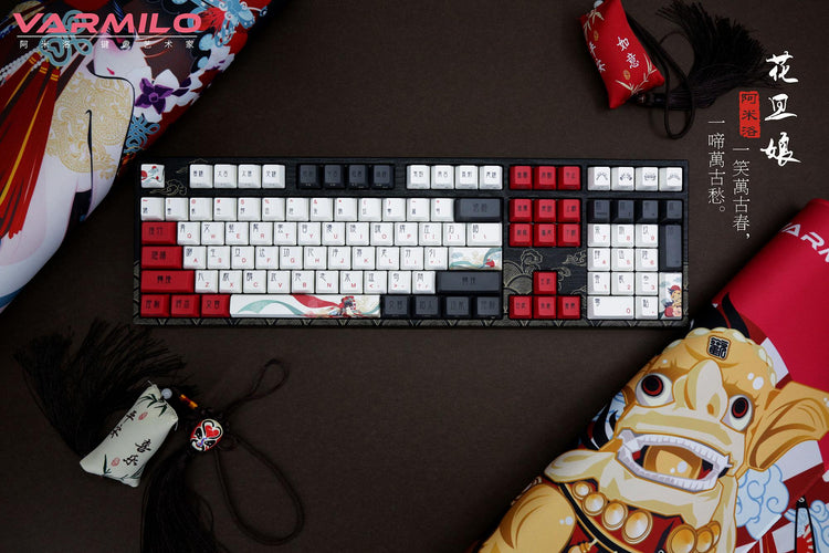 Varmilo VA108M Beijing Opera Dye Sub PBT Mechanical Keyboard MKSNTKDH9W |39134|