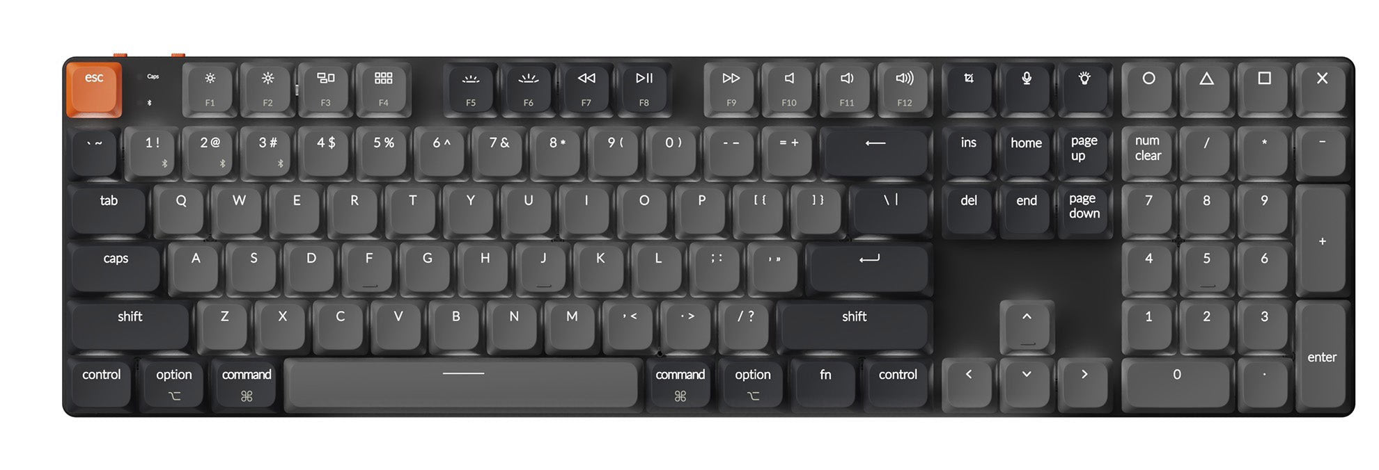 Keychron K5 QMK V2 * Wireless Low Profile Keyboard MKFQFHBBNK |27718|
