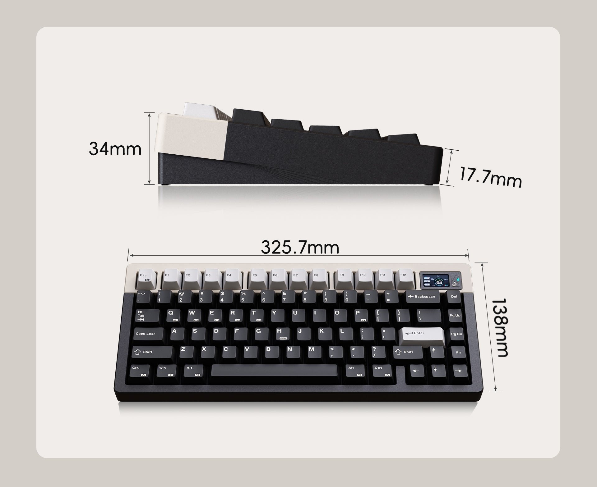 LUMINKEY Lumino75 Mechanical Keyboard MKLZ44HTB8 |80077|