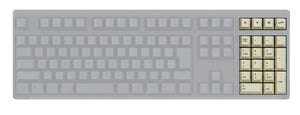 Topre Realforce R4 * Keycap Set MKQLXEI0YI |27789|