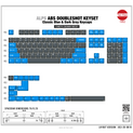 Tai-Hao Alps 124 Key OEM Profile ABS Keycaps