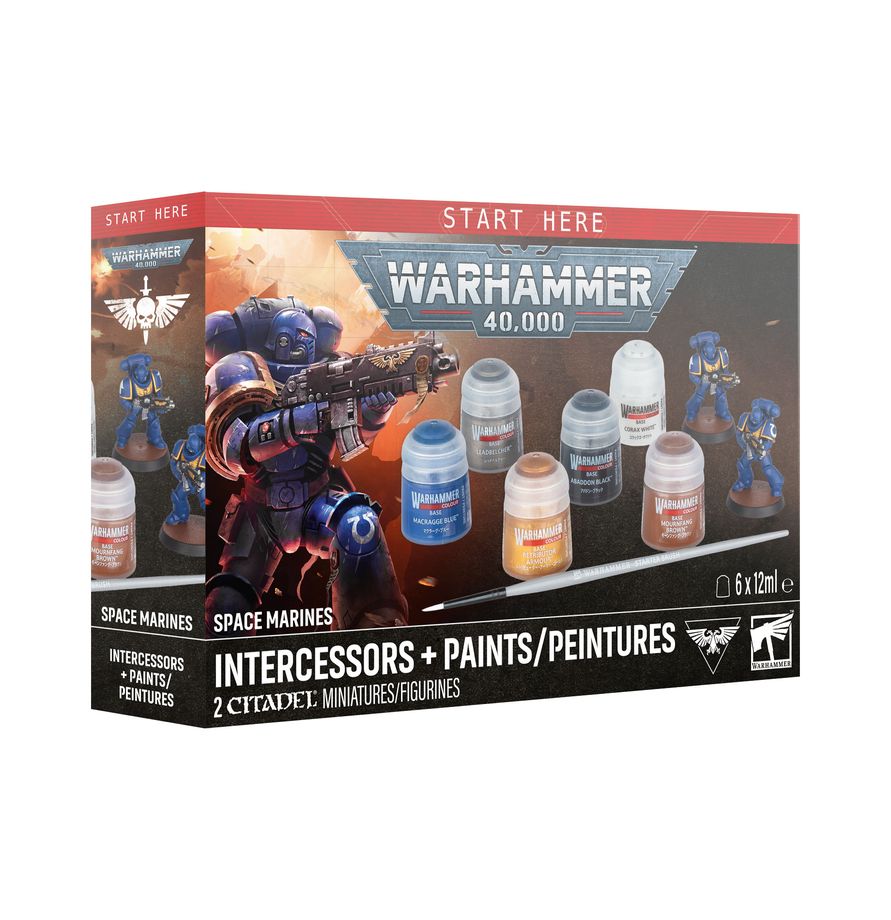 Space Marines: Intercessors + Paints MKO9YUZNGF |80190|