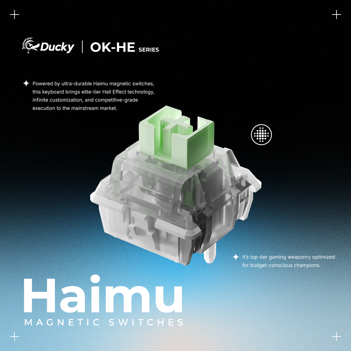 Ducky OK-HE 65 65% Hotswap Wireless RGB Keyboard MKYHYIL3FC |80338|