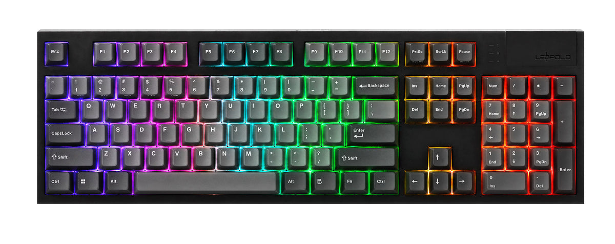 Leopold Alchemie Ash White Aluminum Wireless RGB Keyboard MKV4AWULNT |0|