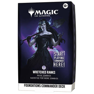 Magic the Gathering FDN Foundations Commander Deck - Wretched Ranks MKAZRNLOZK |0|