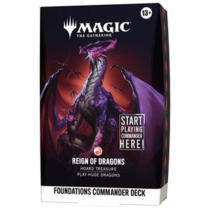 Magic the Gathering FDN Foundations Commander Deck - Reign of Dragons MKET1SZUDL |0|