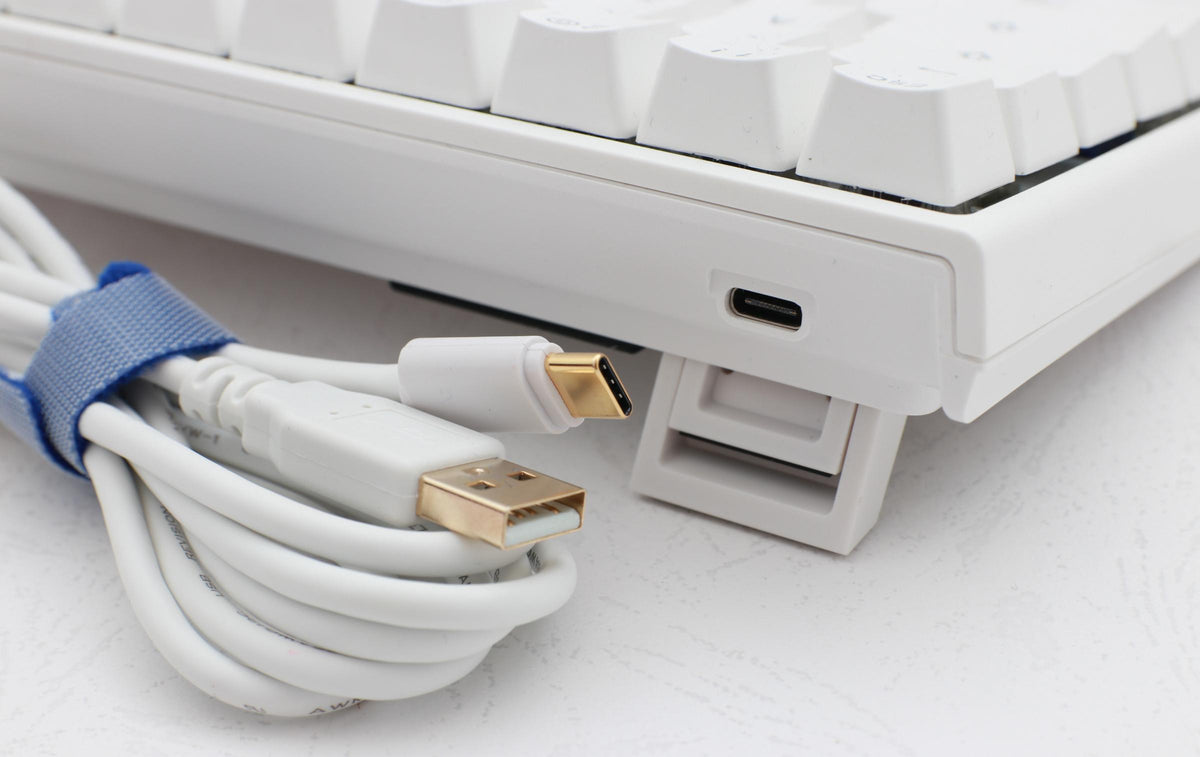 Ducky One 2 SF RGB Pure White 65% Double Shot PBT Mechanical Keyboard
