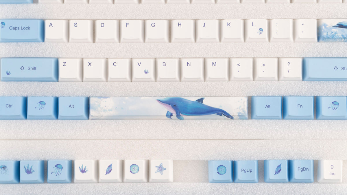 KBParadise Dolphin 113 Key OEM Profile Dye Sub PBT Keycap Set