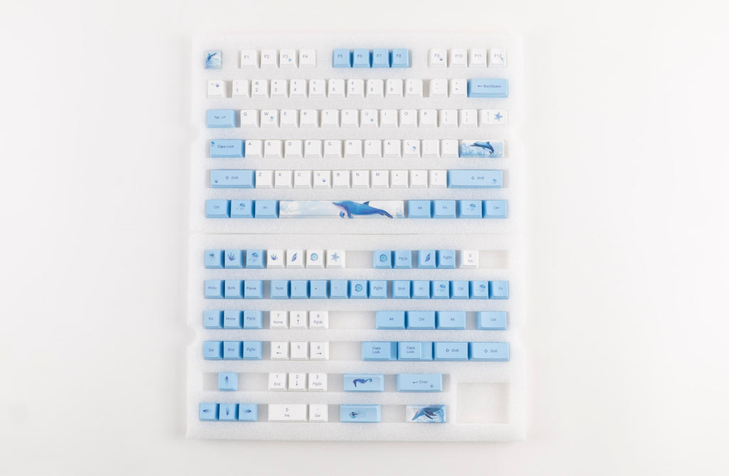 KBParadise Dolphin 113 Key OEM Profile Dye Sub PBT Keycap Set