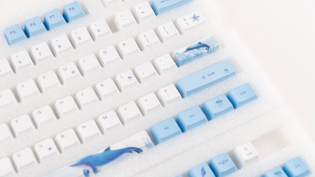 KBParadise Dolphin 113 Key OEM Profile Dye Sub PBT Keycap Set