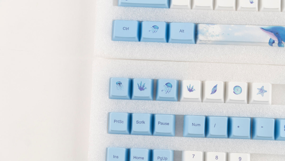 KBParadise Dolphin 113 Key OEM Profile Dye Sub PBT Keycap Set