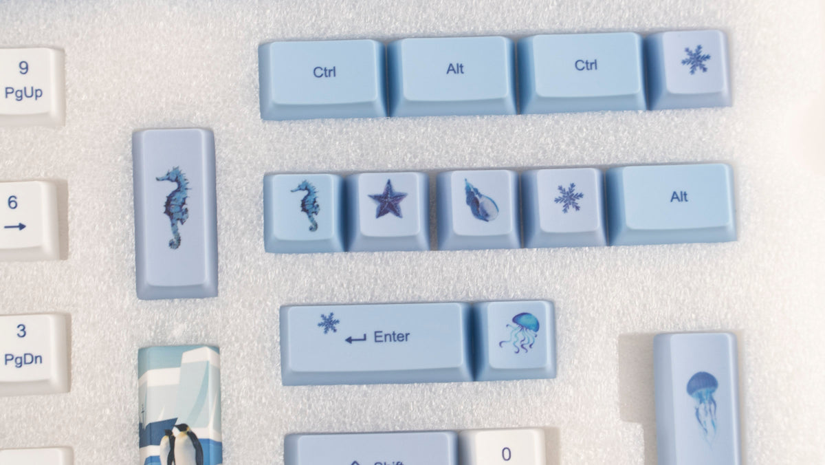 KBParadise Penguin 113 Key OEM Profile Dye Sub PBT Keycap Set