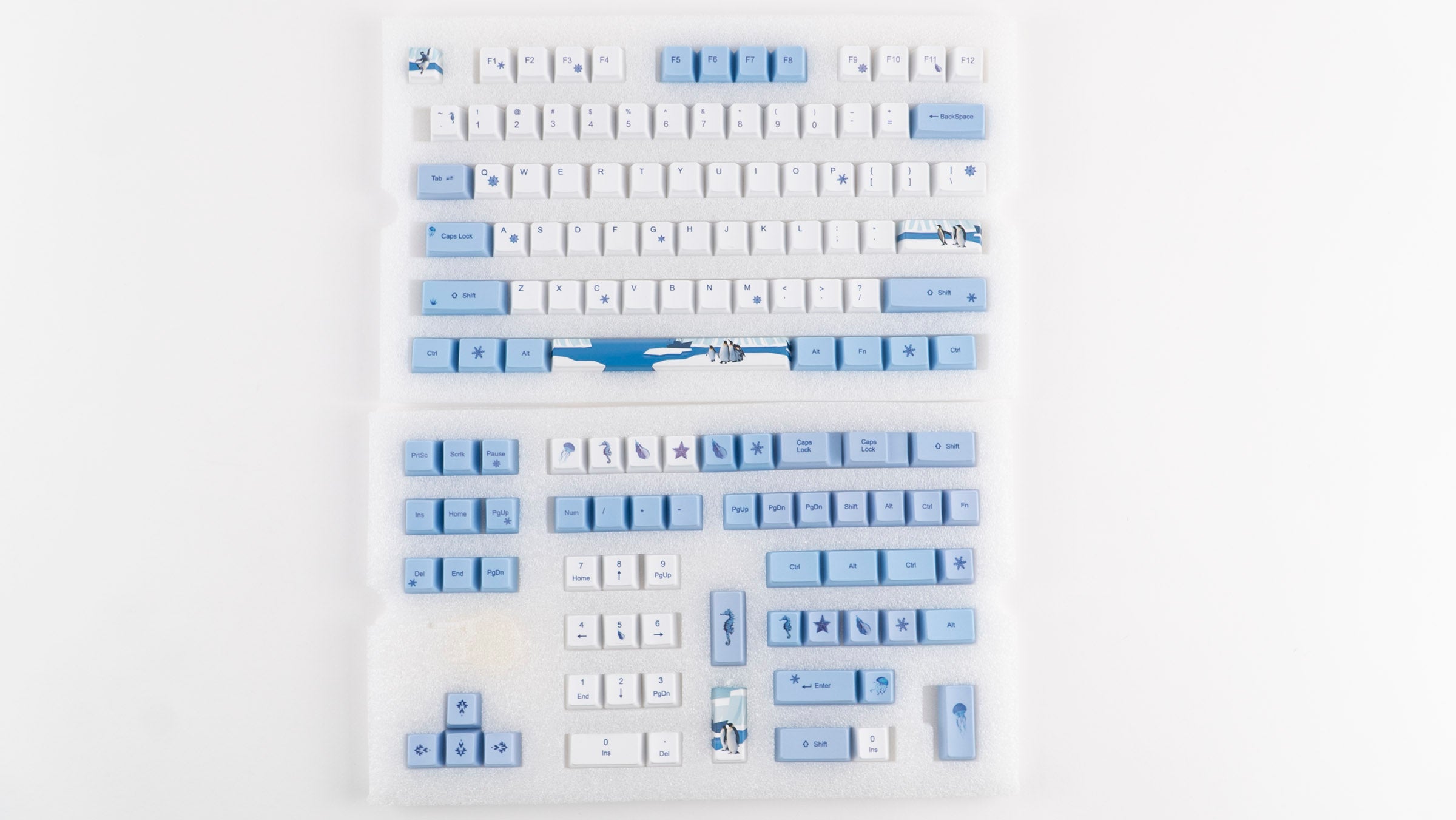 KBParadise 113 Key PBT Dye Sub Keycap set Penguin MKAR6SOVXD |0|