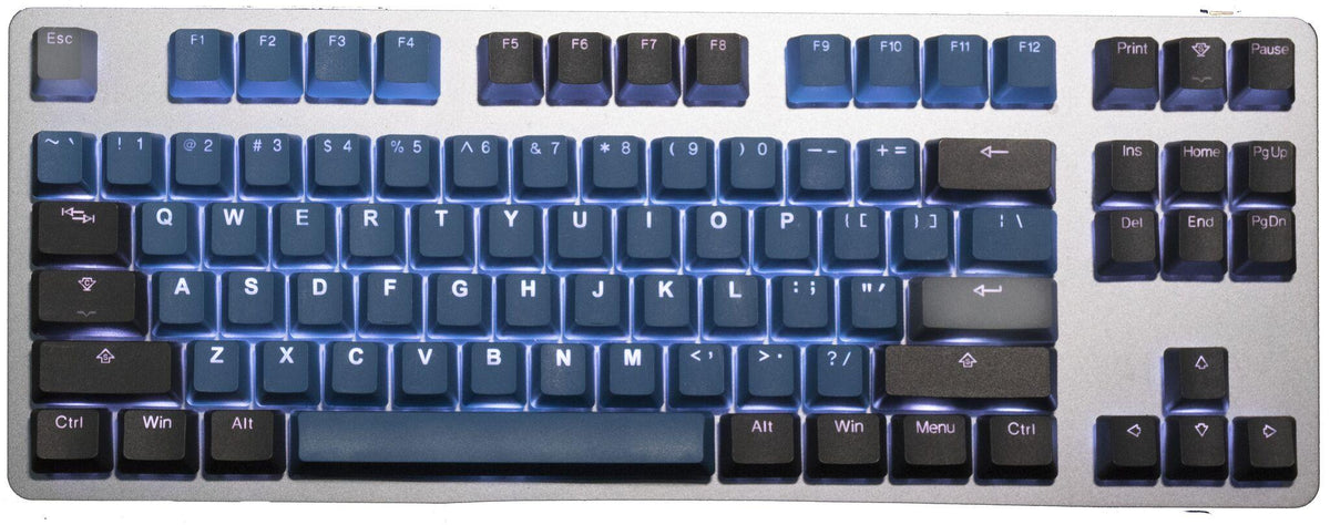 Tai-Hao Forest Deep Blue Backlit ISO 8 Key OEM Profile Double Shot PBT