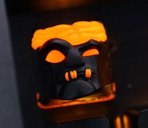 Hot Keys Project HKP Deadhead Black x Orange Artisan Keycap MKAKKERMKK |0|