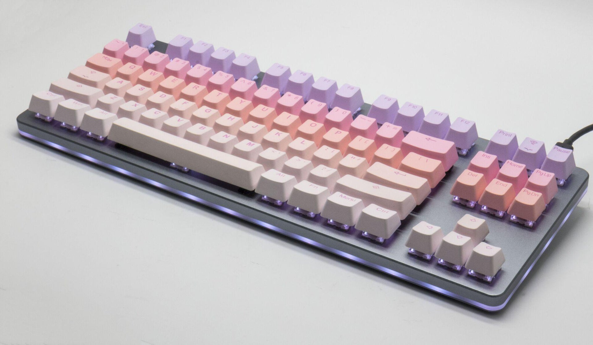 Tai-Hao 140 Key PBT Double Shot Backlit Keycap Set Sakura Michi MKPUBISIZW |39641|