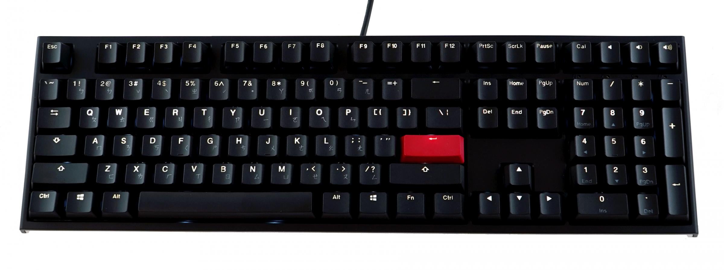 Ducky One 2 Black Case White LED Taiwanese Edition MK8QCCR9JN |0|