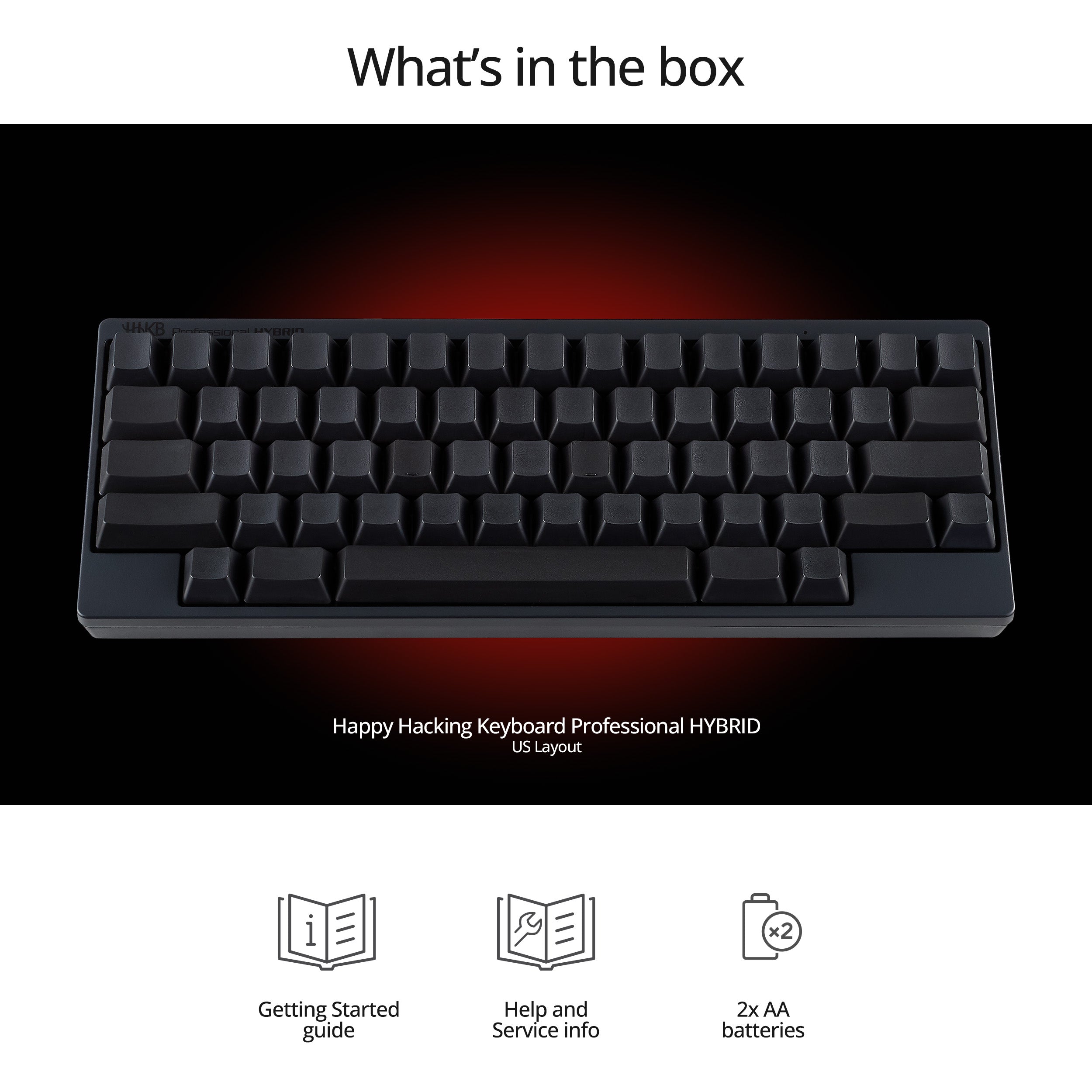 HHKB Hybrid Topre 45g 60% Bluetooth PBT Mechanical Keyboard keyboard image
