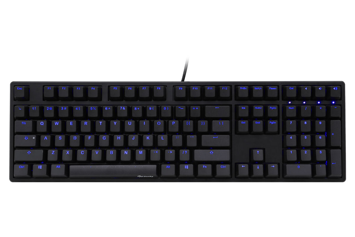 Ducky One Blue LED Double Shot ABS Mechanical Keyboard keyboard image