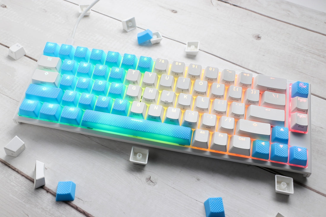 Ducky Blue Backlit 31 Key OEM Profile Double Shot ABS Rubber Keycap Se
