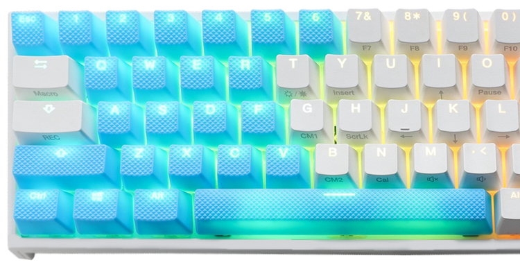 Ducky 31 Key Rubber Backlit Double Shot Keycap Set Blue MKHXWUB5ZL |0|