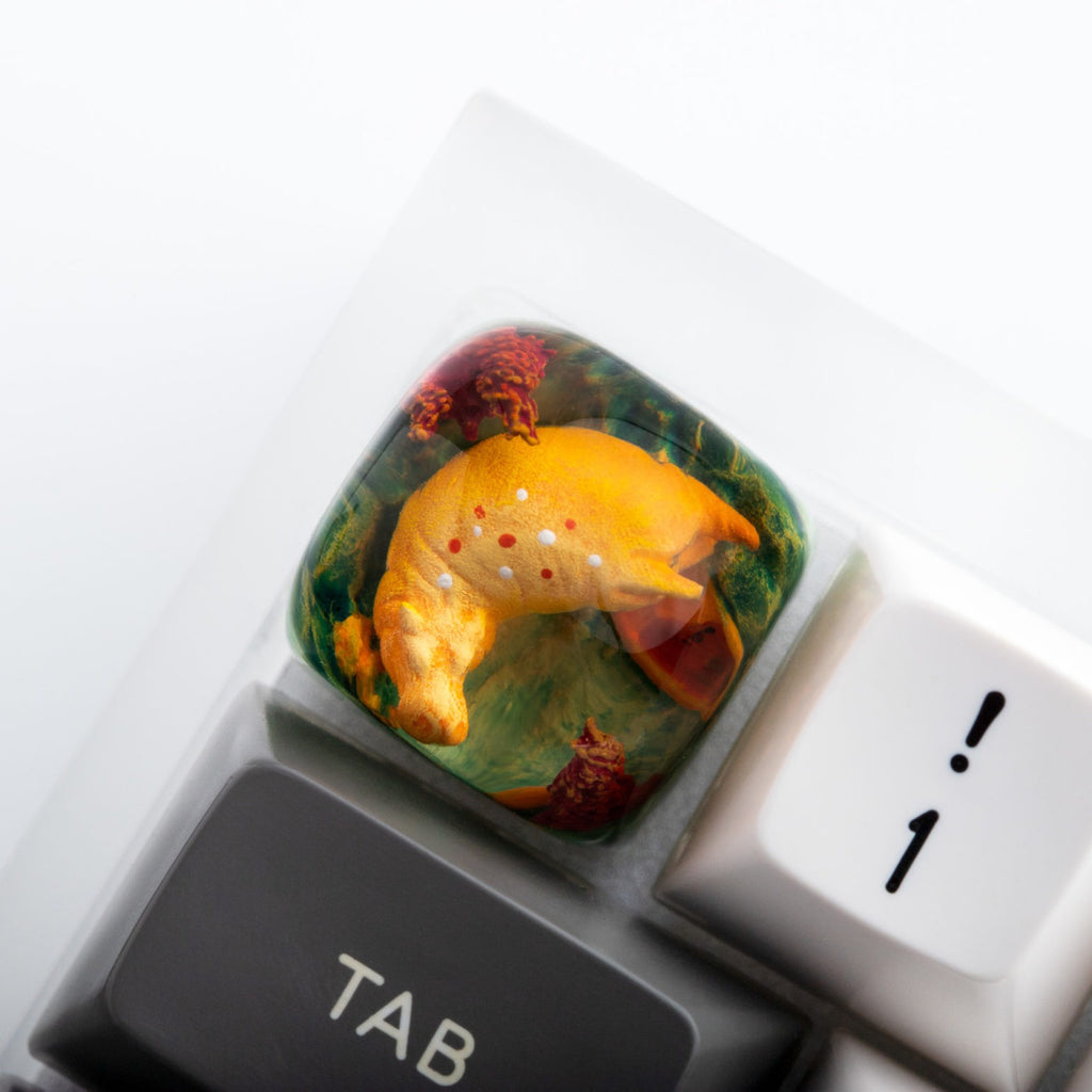 Dwarf Factory Happy Hippo Savanna DOM Resin Artisan Keycap dwarf-factory-happy-hippo-savanna-dom-resin-artisan-keycap