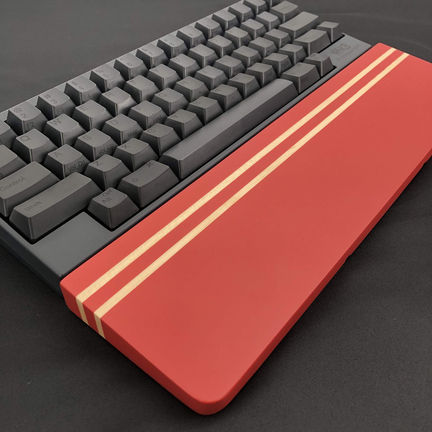 HHKB Happy Hacking Keyboard Wooden Wrist Rest Red