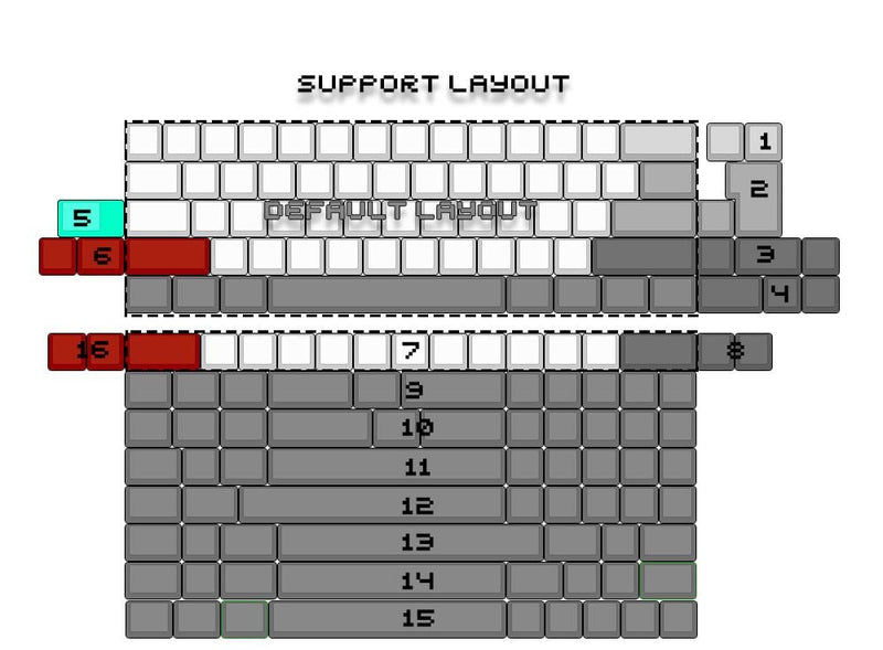 KBDFans DZ60 V3 60% Mechanical Keyboard PCB
