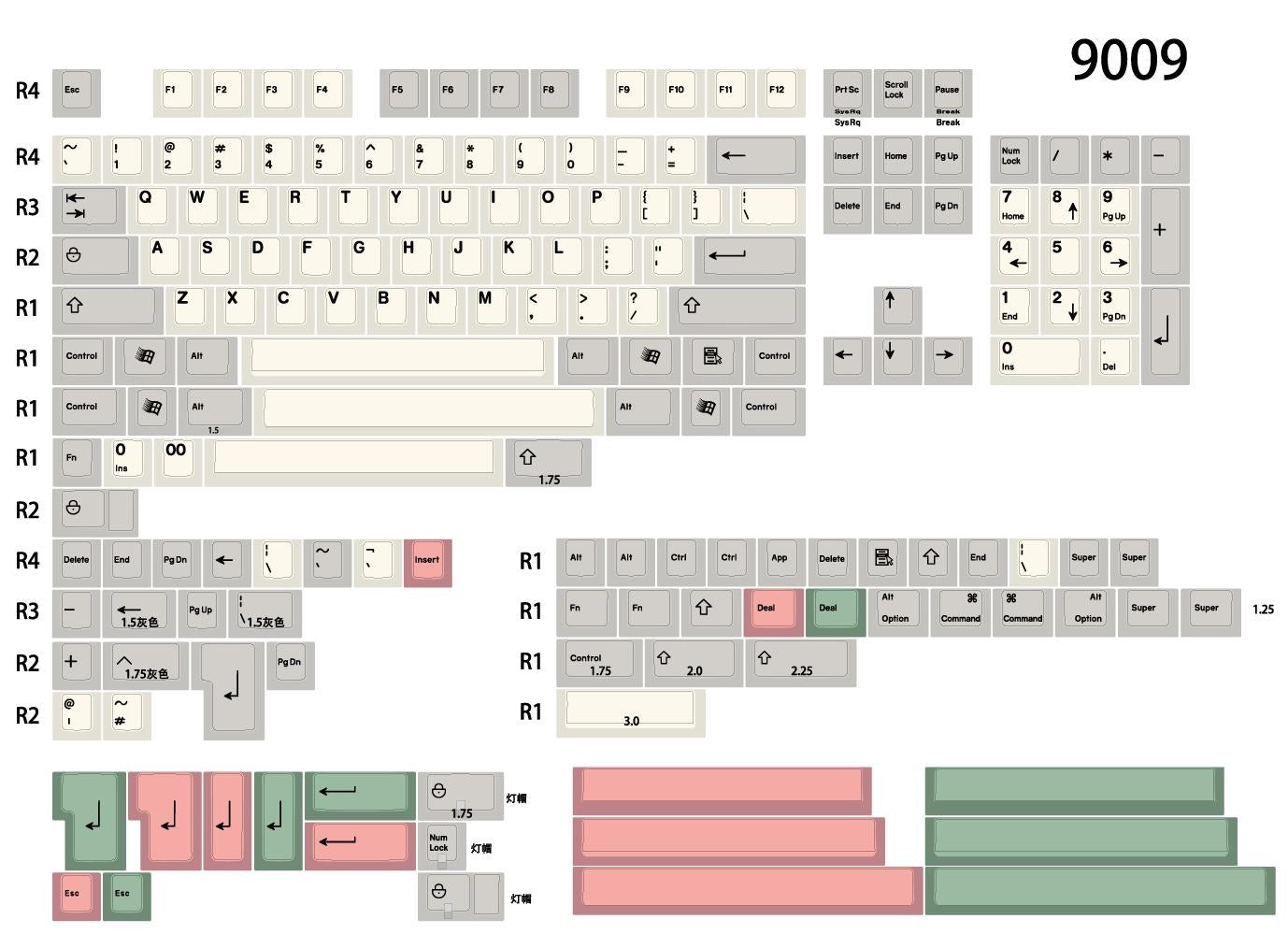 EnjoyPBT 9009 178 Key Keycap Set MK86TGP3JP |40350|