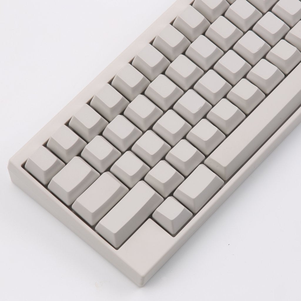 KBDFans Blank White 60 Key OEM Profile PBT Topre Keycap Set MKNRTTUJW1 |40356|