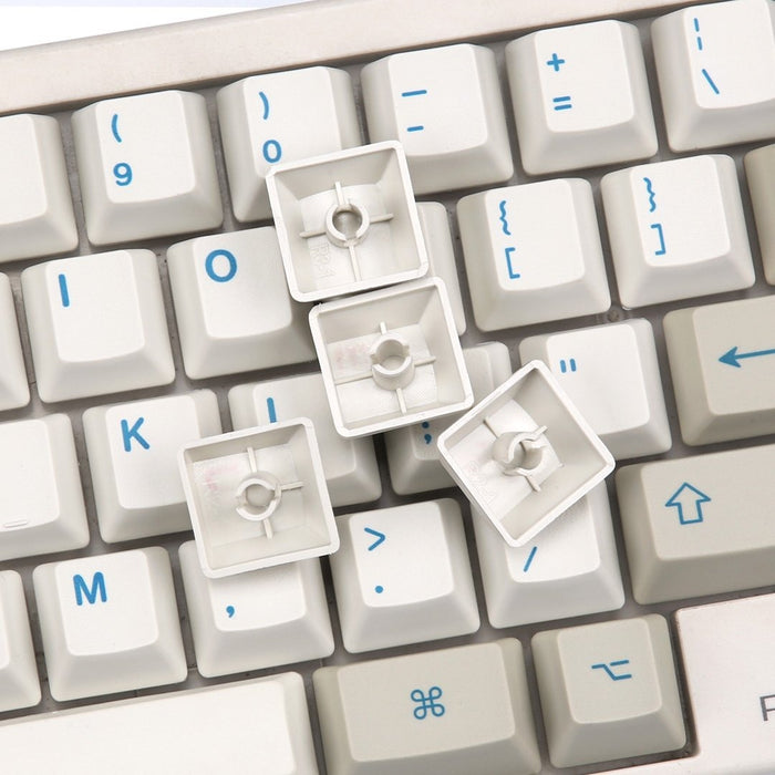 KBDFans Blue / White HHKB 60 Key OEM Profile Dye Sub PBT Topre Keycap