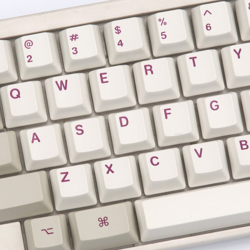KBDFans Purple / White HHKB 60 Key OEM Profile Dye Sub PBT Topre Keyca