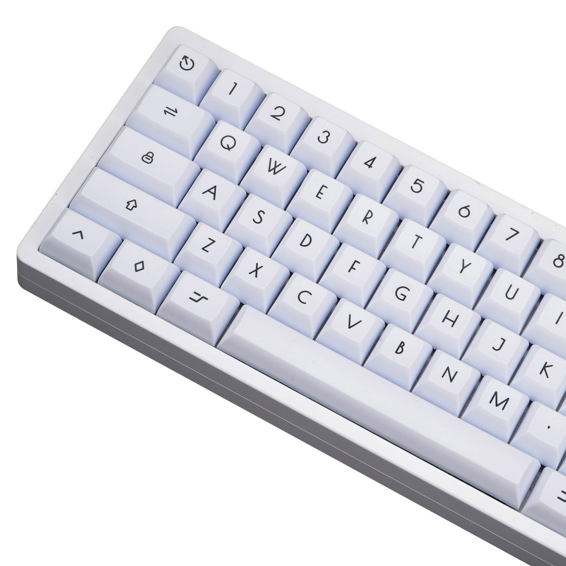 Keycode 124 KBDFans White / Orange 124 Key Dye Sub KAT Profile PBT Keycap Set