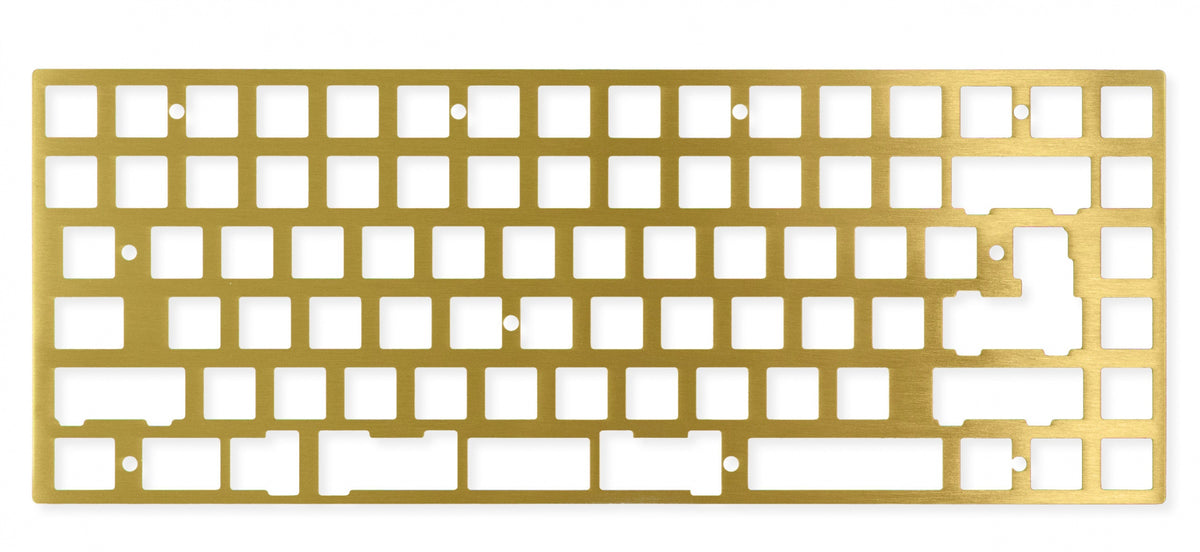 KBDFans KBD75 V1-V2 75% Brass Plate – Mechanical Keyboards