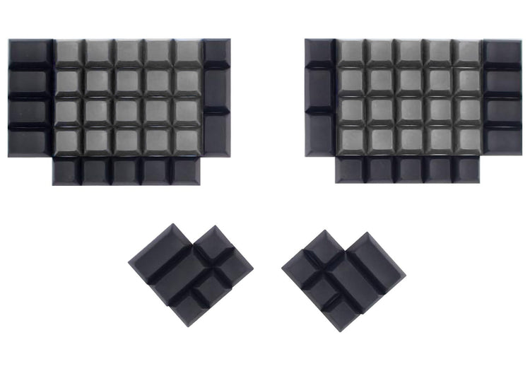 KBDFans ErgoDox DSA Blank Keycap Set Black/Grey MK63E35ZX3 |0|