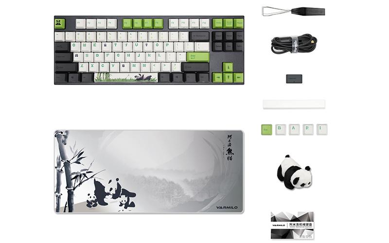 Varmilo VA87M Panda White LED TKL Dye Sub PBT Mechanical Keyboard Varmilo VA87M Panda White LED TKL Dye Sub PBT Mechanical Keyboard