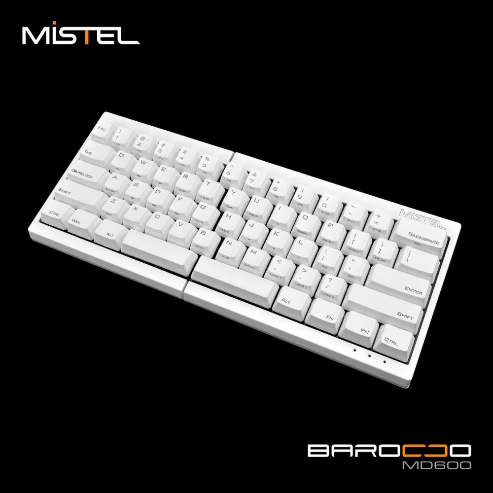 Mistel Barocco White Mechanical Keyboard