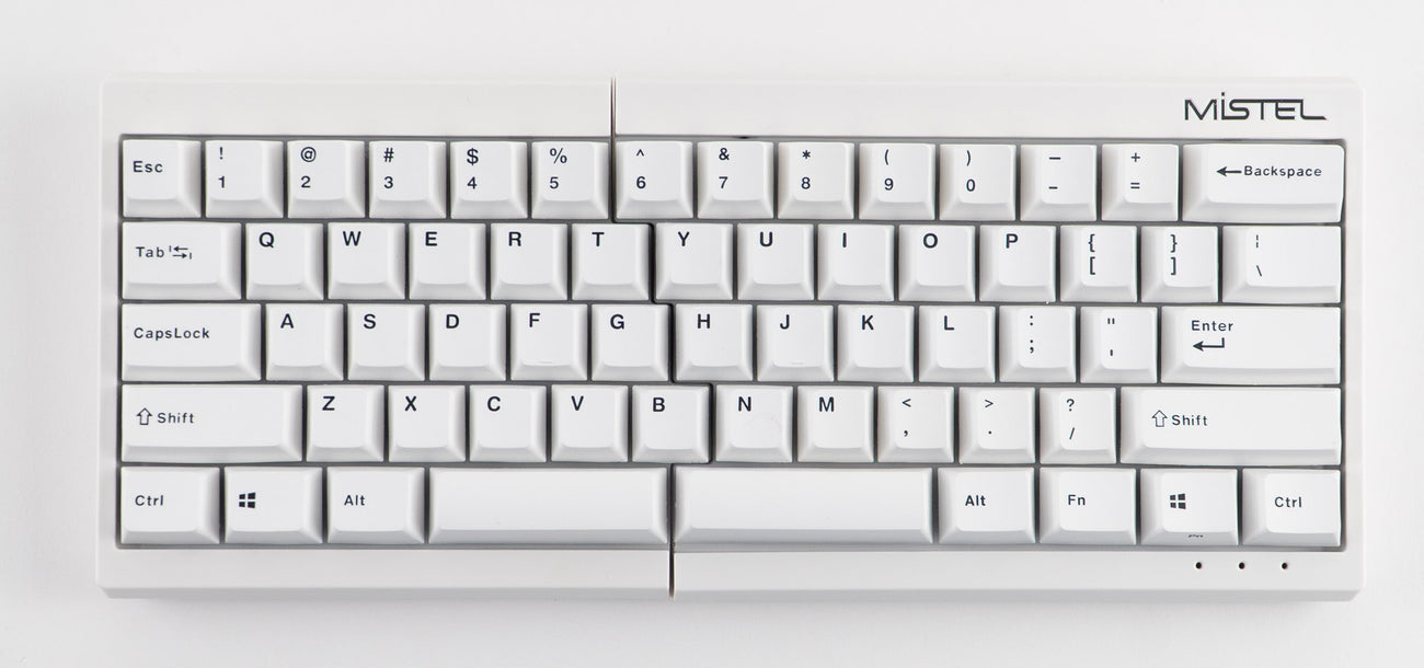 Mistel Barocco White 60% RGB Double Shot PBT Mechanical Keyboard keyboard image