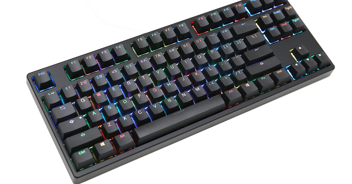 MK Disco Black RGB LED TKL Double Shot PBT Mechanical Keyboard
