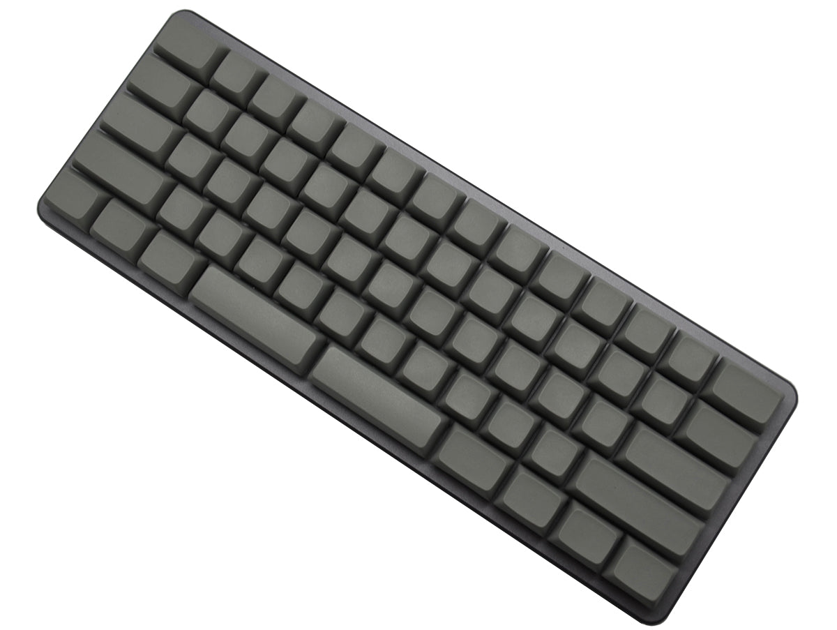 0.01 Z62 Dark Grey 60% White LED Blank PBT Mechanical Keyboard keyboard image