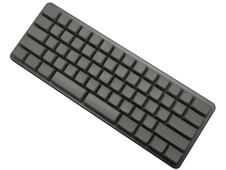 0.01 Z62 Dark Grey 60% White LED Blank PBT Mechanical Keyboard MKRNDO1MEE |41201|
