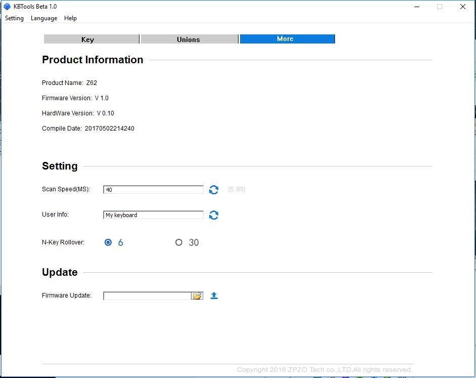 0.01 Z62 Dark Grey 60% White LED Blank PBT Mechanical Keyboard keyboard image