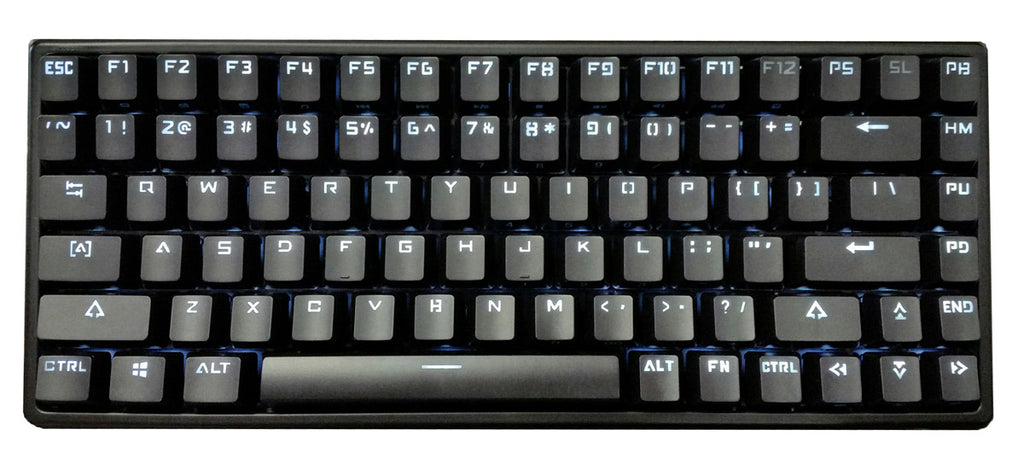 MK MK84 Black Case White LED 75% Mechanical Keyboard