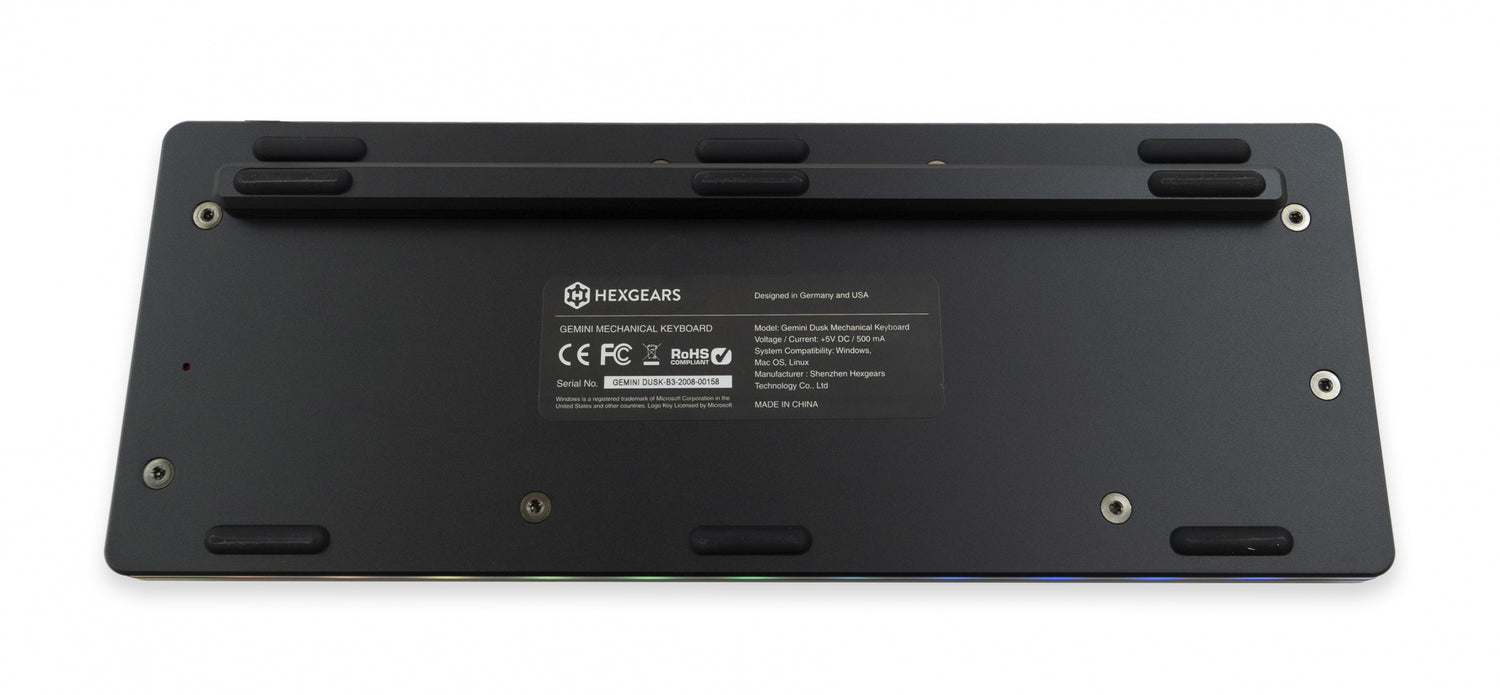 Hexgears Gemini Dusk Aluminum TKL Hotswap RGB Double Shot PBT Mechanic