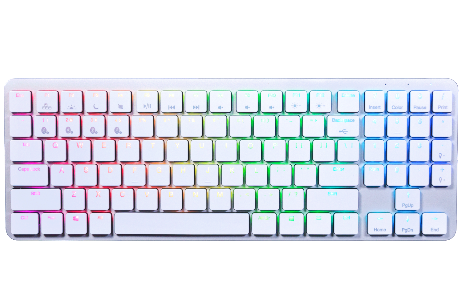Hexgears X-1 White RGB TKL Mechanical Keyboard