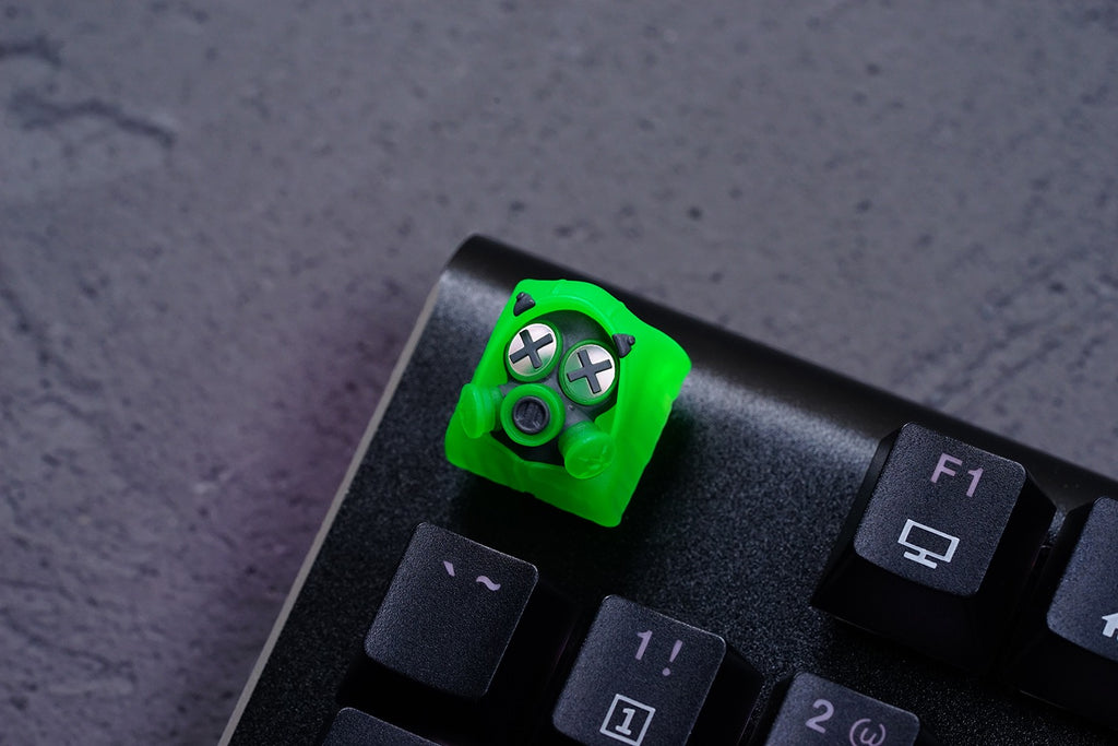 Hot Keys Project HKP Specter Crosseyes Green Poison Artisan Keycap