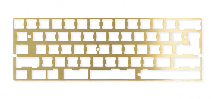 KBDFans DZ60 ANSI CNC Brass Plate- 2.25u Left Shift MKND1LBA1B |0|